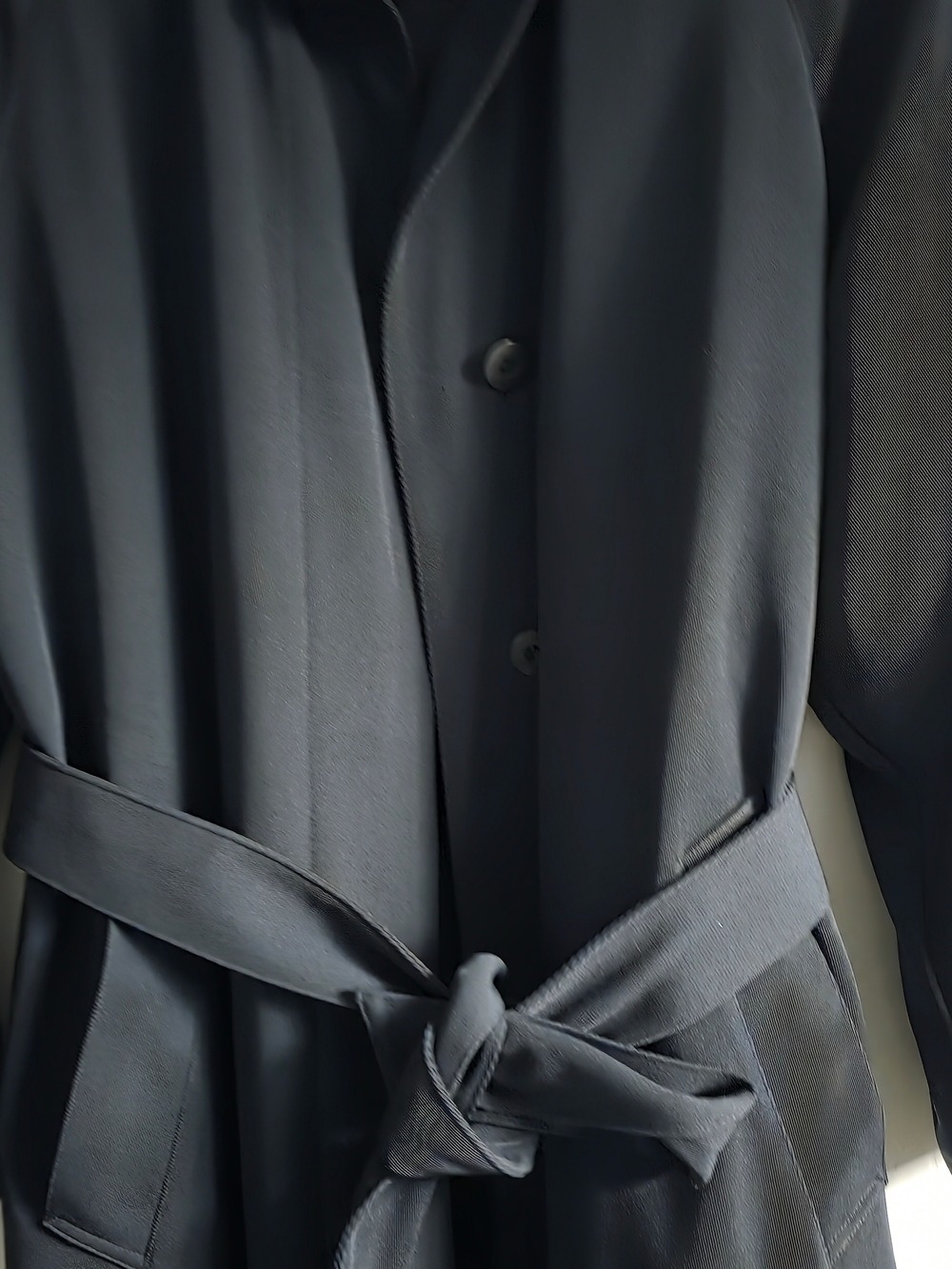 4/$97 Deal! London Fog Vintage Green Grey Long Coat - Picture 5 of 15